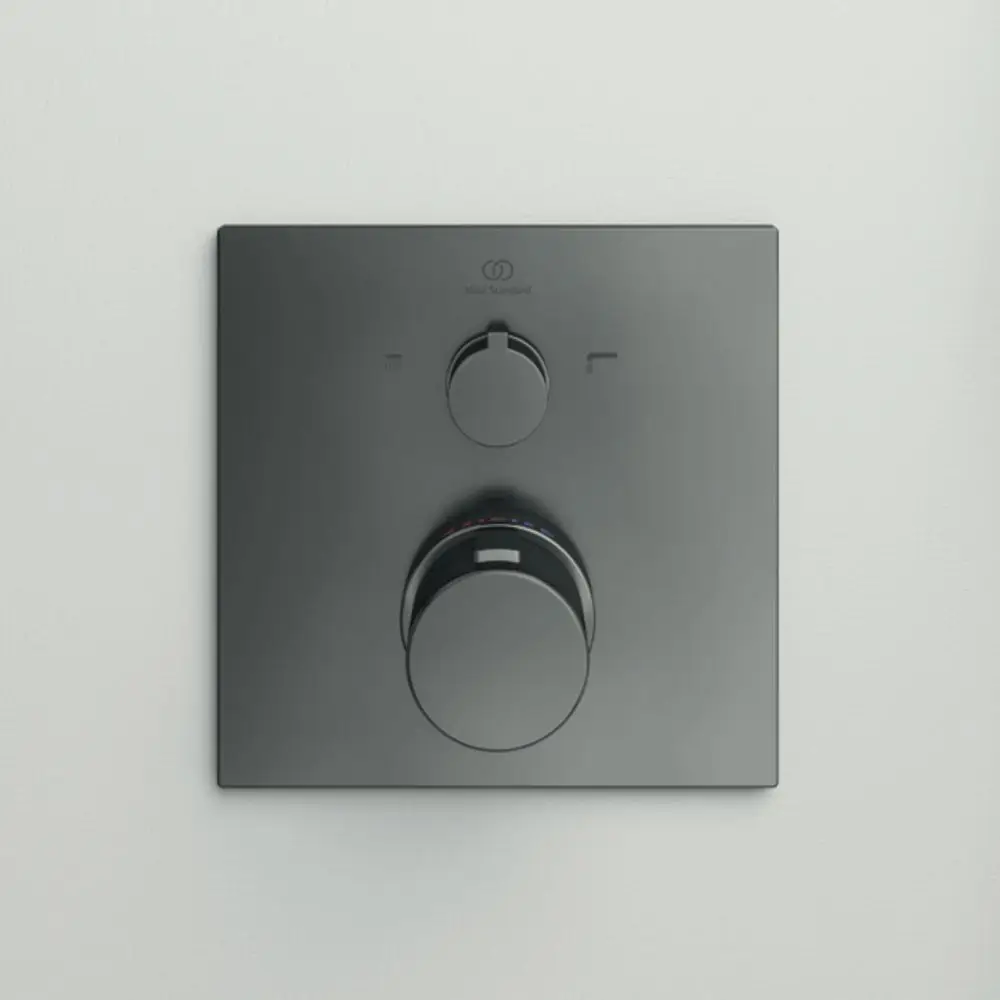 IS-Badethermostat-UP-Ceratherm-C100-BS2-Rosette-163x163mm-Magnetic-Grey-A7522A5 gallery number 9